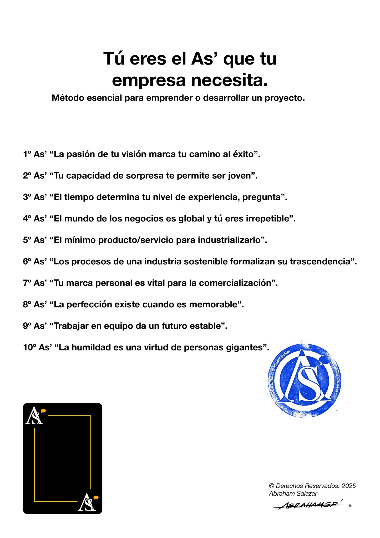 10 As' Fundamentos del Diseño Estratégico